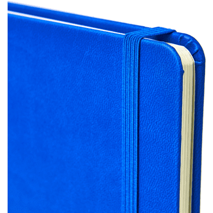 Блокнот "1818-16", А5, 96 листов, на резинке, синий - 2