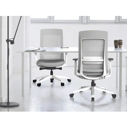 Кресло компьютерное SitZone E-VL002A, сетка, ткань, пластик, черный - 9