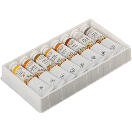 Краска акриловая металлик "Декола", набор 8 цветов, 18 мл, тубы - 5