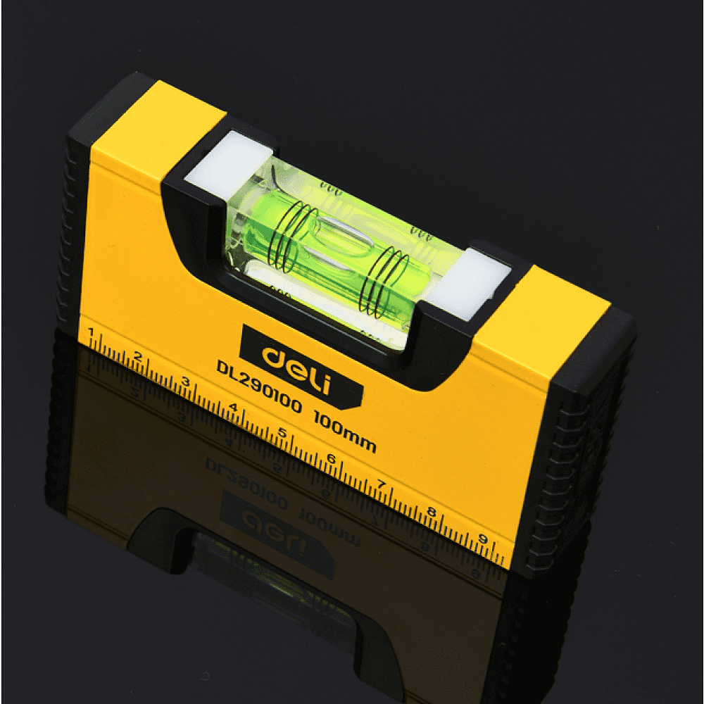 Уровень строительный Deli YS EDL290100, 100 мм, магнит - 4