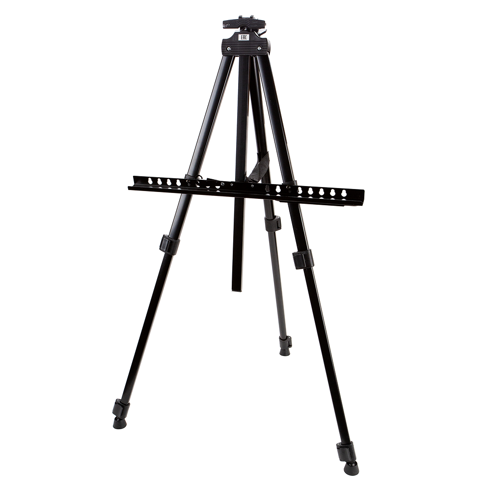 Мольберт тренога, алюминий, в чехле, с нижней штангой