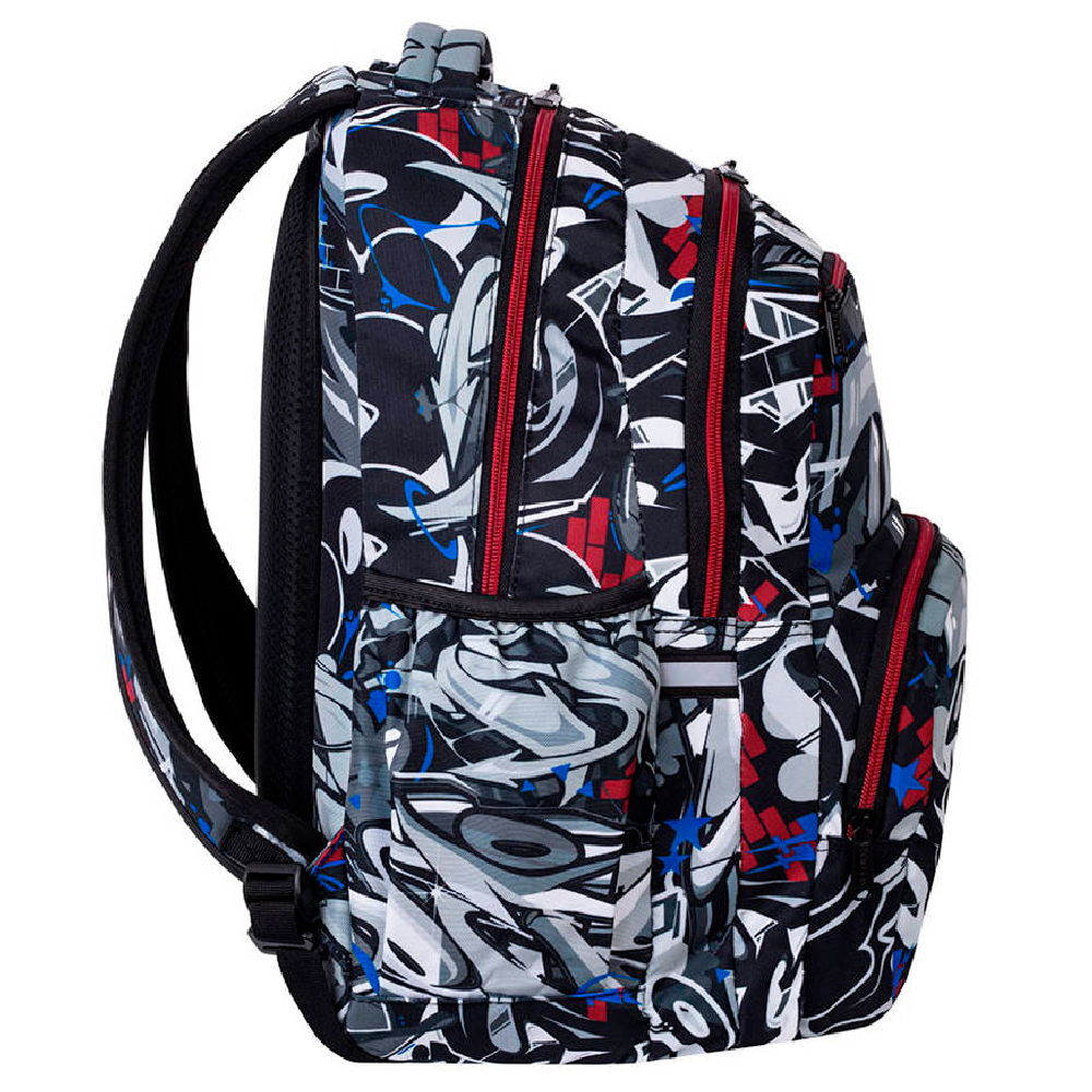 Рюкзак школьный Coolpack "Street art", черный, белый