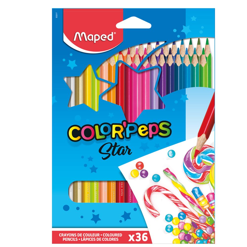 Цветные карандаши  Maped "Color Peps", 36 цветов