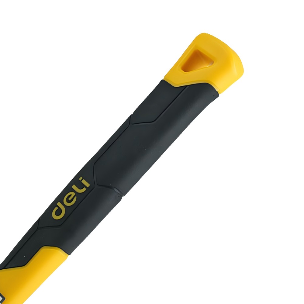 Киянка Deli YS EDL5808, резиновая, фибергласовая рукоятка, черная, белая - 4
