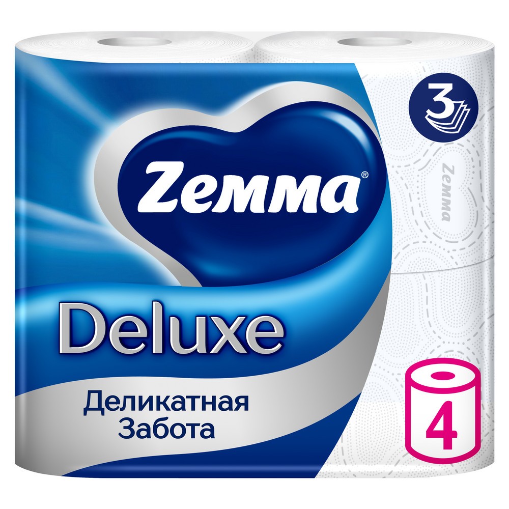 Бумага туалетная Zemma Deluxe
