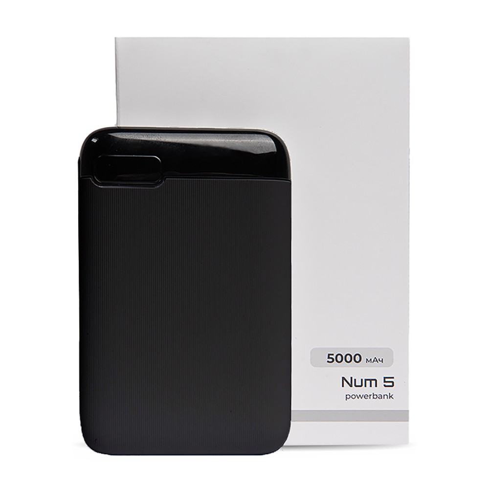 Внешний аккумулятор Power Bank "Num 5", 5000 mAh, черный - 3