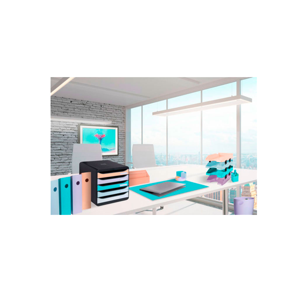 Модуль для бумаги горизонтальный "Aquarel", коралловый - 6