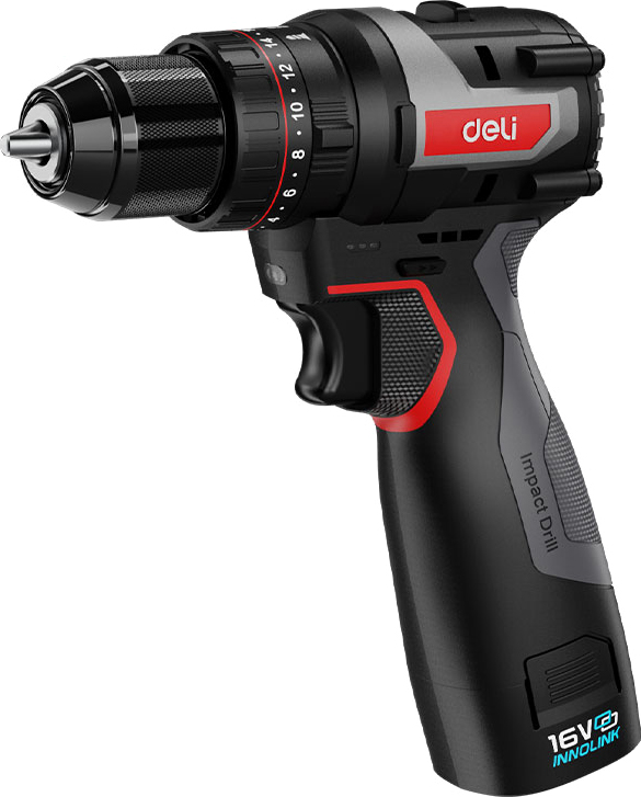Аккумуляторная дрель-шуруповерт Deli RS EDE-CZ16-1D2 16 В, 45 Нм, 2 АКБ, 2 Ач, сумка