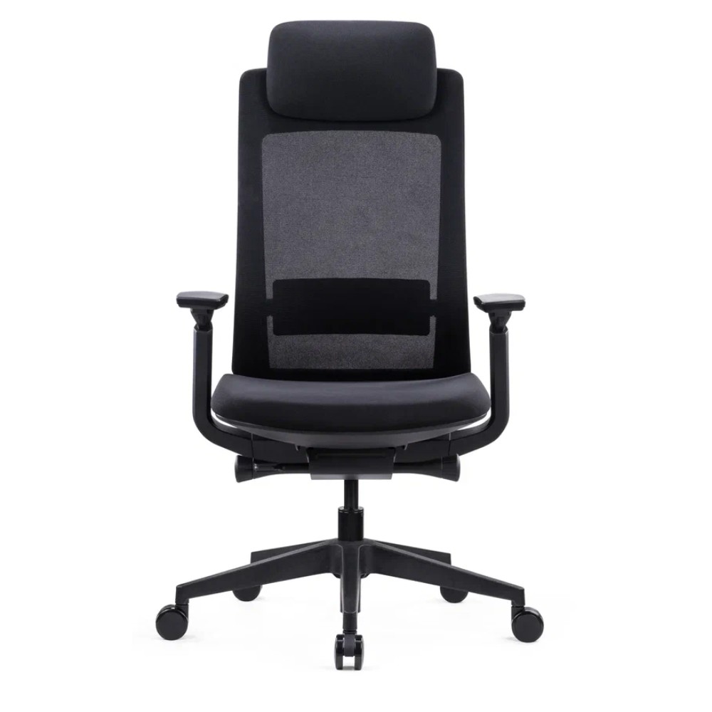 Кресло компьютерное SitZone E-VL002A, сетка, ткань, пластик, черный - 2