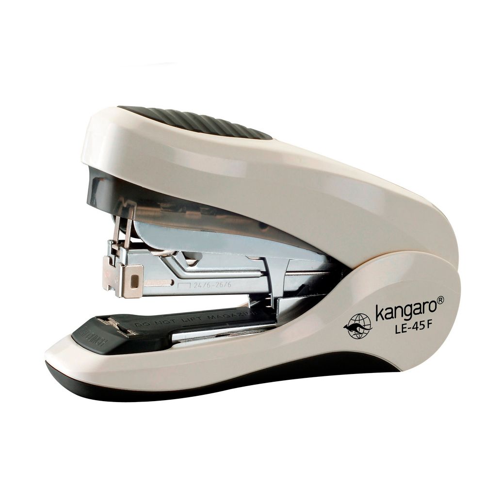 Скобосшиватель "LE-45F" + скоба, 24/6, 24/8, 26/6, 26/8, 30-40 листов, бежевый, на 50% меньше усилий при нажатии