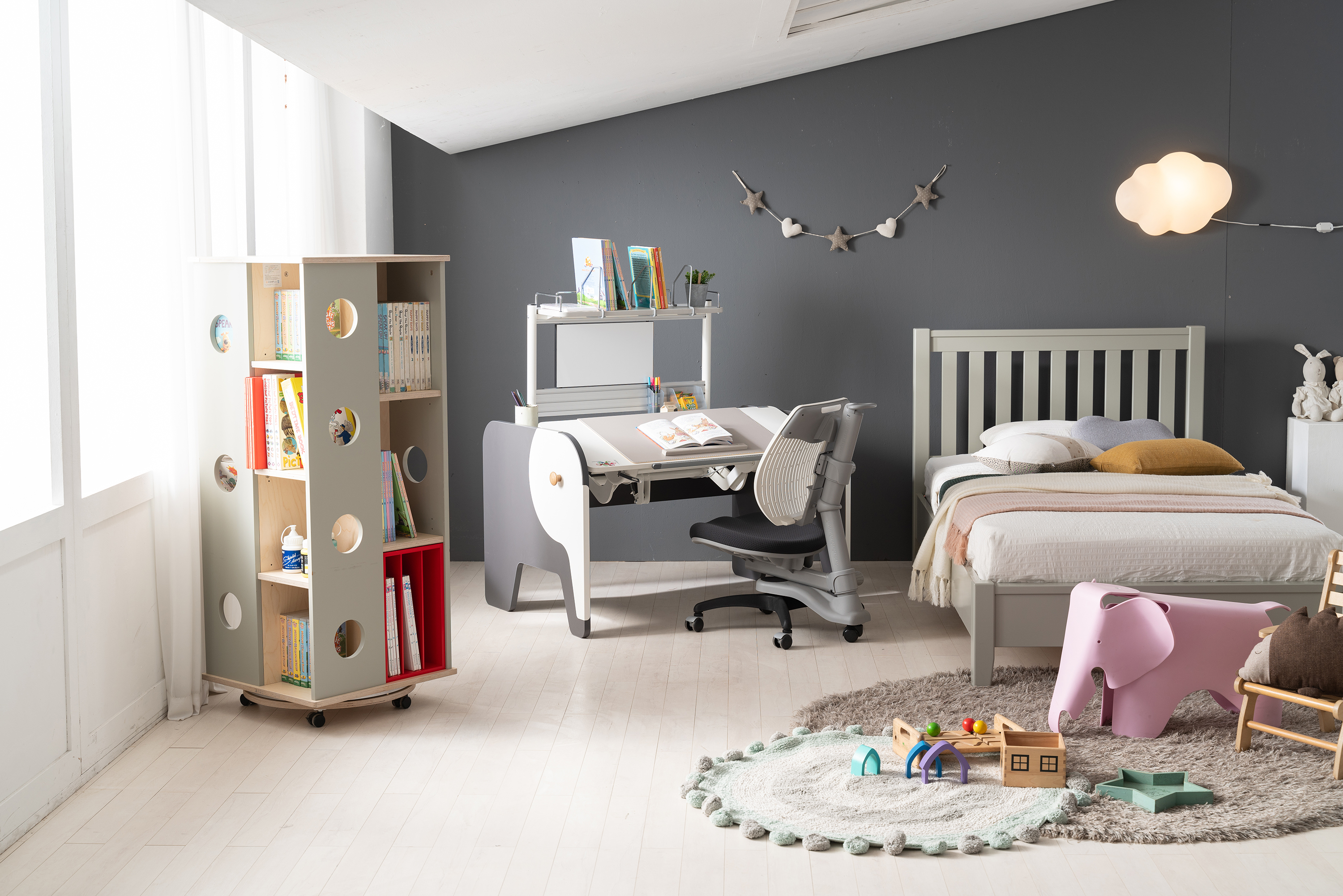 Стол Comf-Pro Elephant Desk UR-3, 1155х700х(340-815) мм, белый, серый - 11