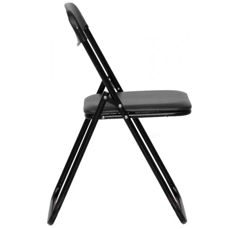 Стул для посетителей JACK BLACK кожзам, черный - 2