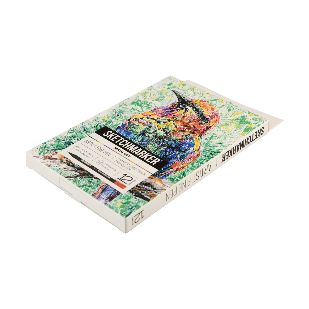 Ручка капиллярная "Sketchmarker Artist fine pen Main", 12 шт - 9