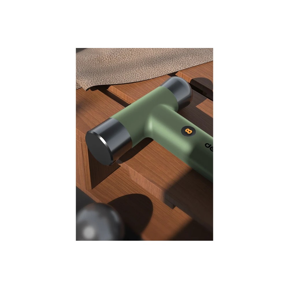 Молоток Deli HS EHT7008L, 0,25 кг, Soft Touch, зеленый - 3