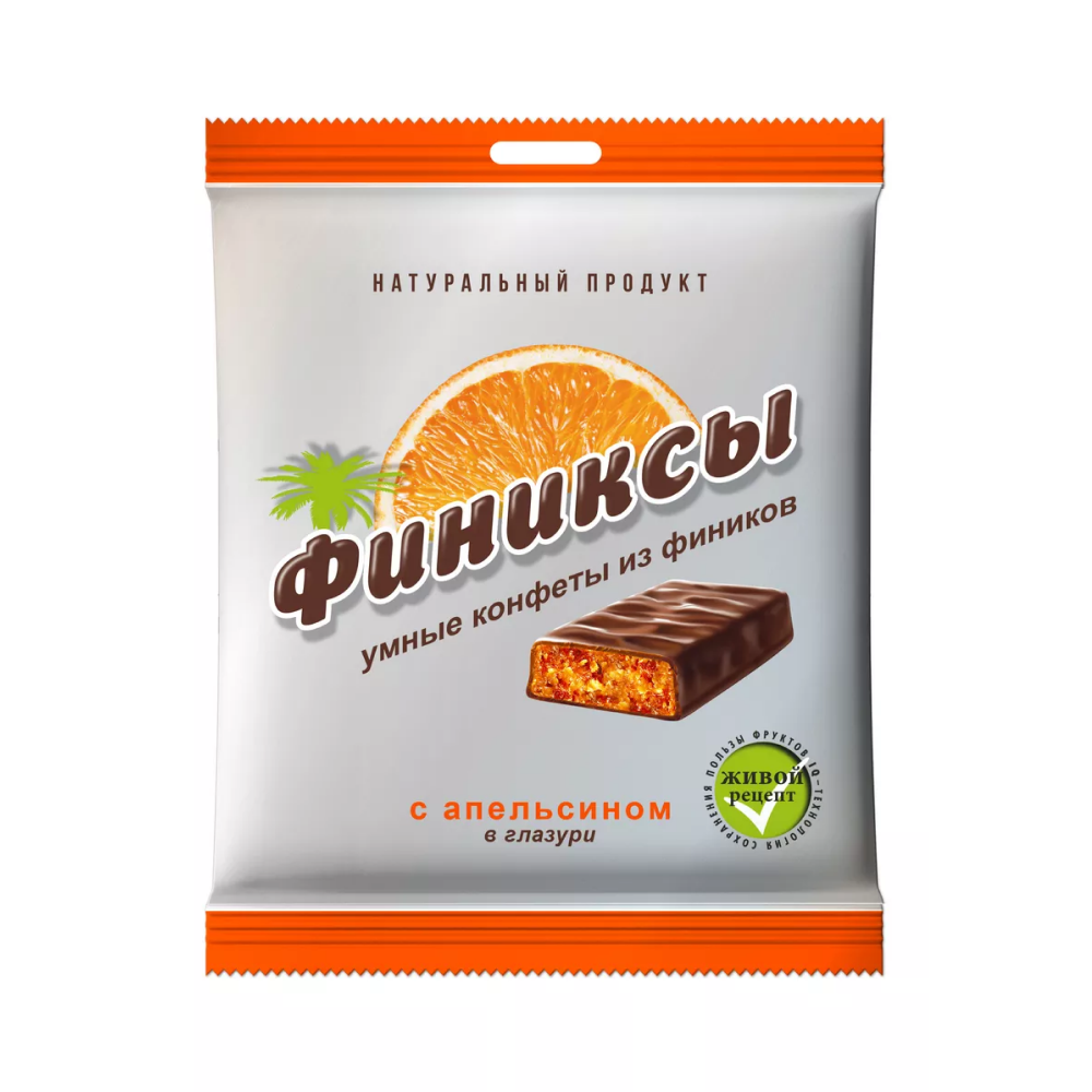 Конфеты "Финиксы", 90 гр, апельсин в глазури