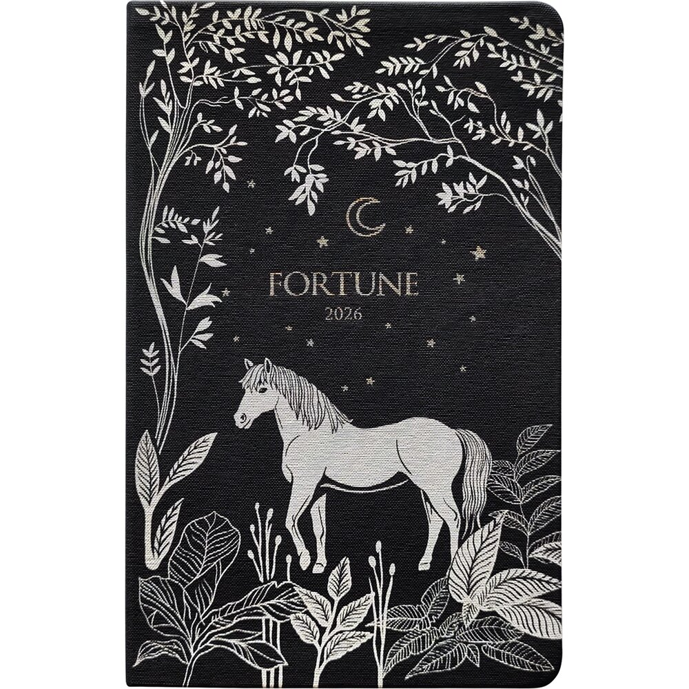 Ежедневник датированный "Fortune", А5, 128 страниц, черный, 2026