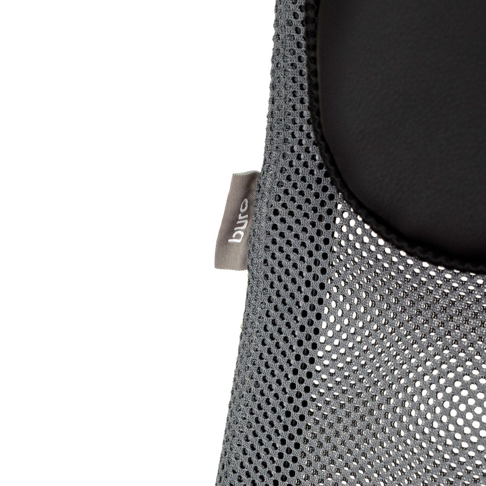 Кресло для руководителя Бюрократ "CH-607 TW-04", Neo Black, сетчатая ткань, темно-серый - 9