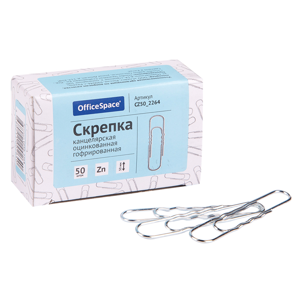 Скрепки овальные "OfficeSpace"