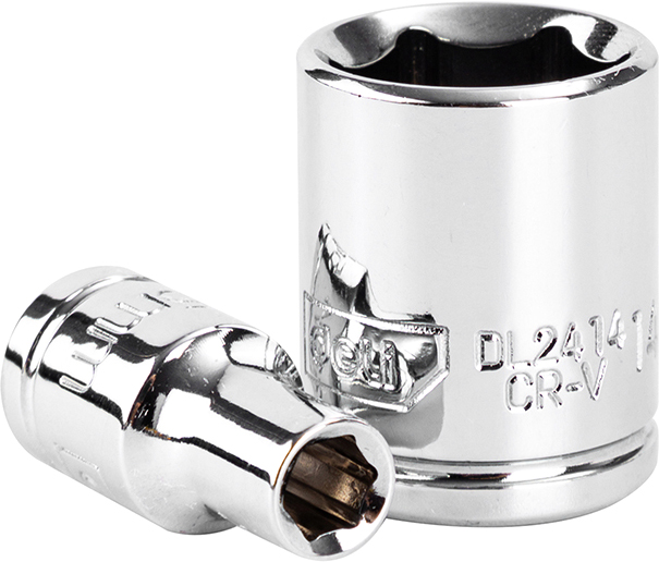 Набор торцевых ключей "Deli" EDL0012T,12 предметов, 5-14 мм, желтый, серебристый - 4