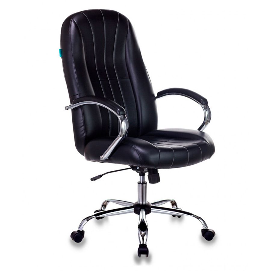 Кресло для руководителя Бюрократ T-898SL черный Leather Venge Black