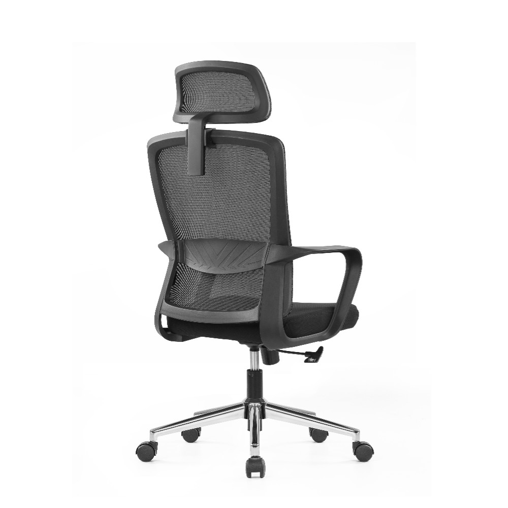 Кресло компьютерное SitZone U-060A, сетка, ткань, черный - 2