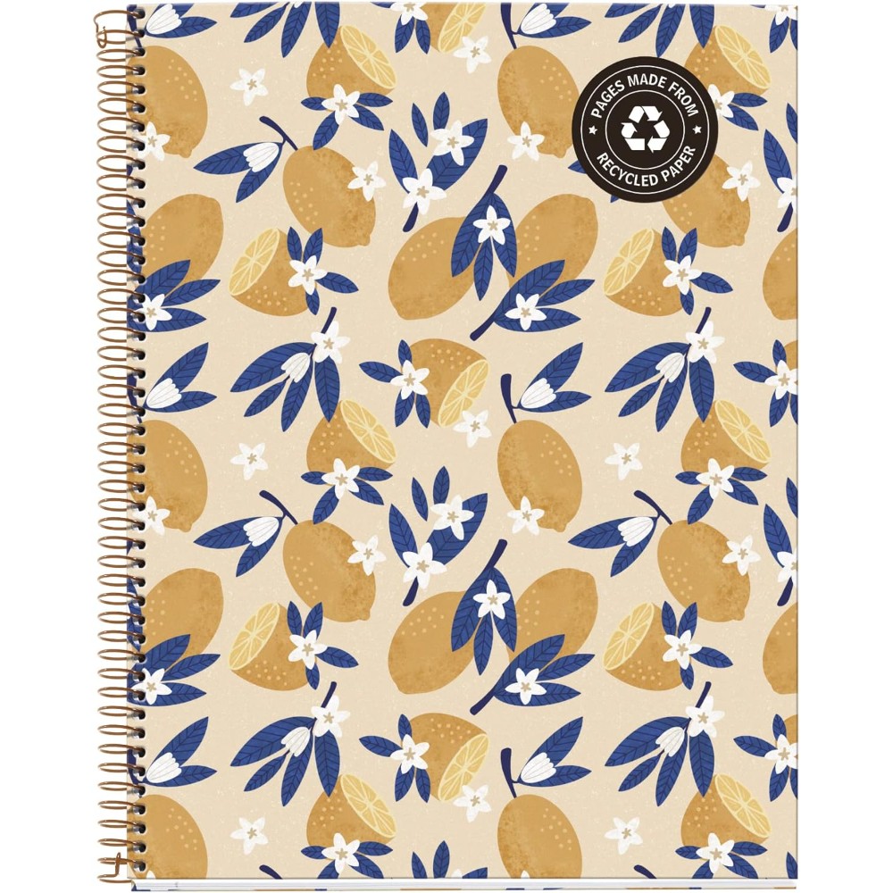 Тетрадь Miquelrius "Sweet Fruits Lemons", А4, 120 листов, клетка, желтый