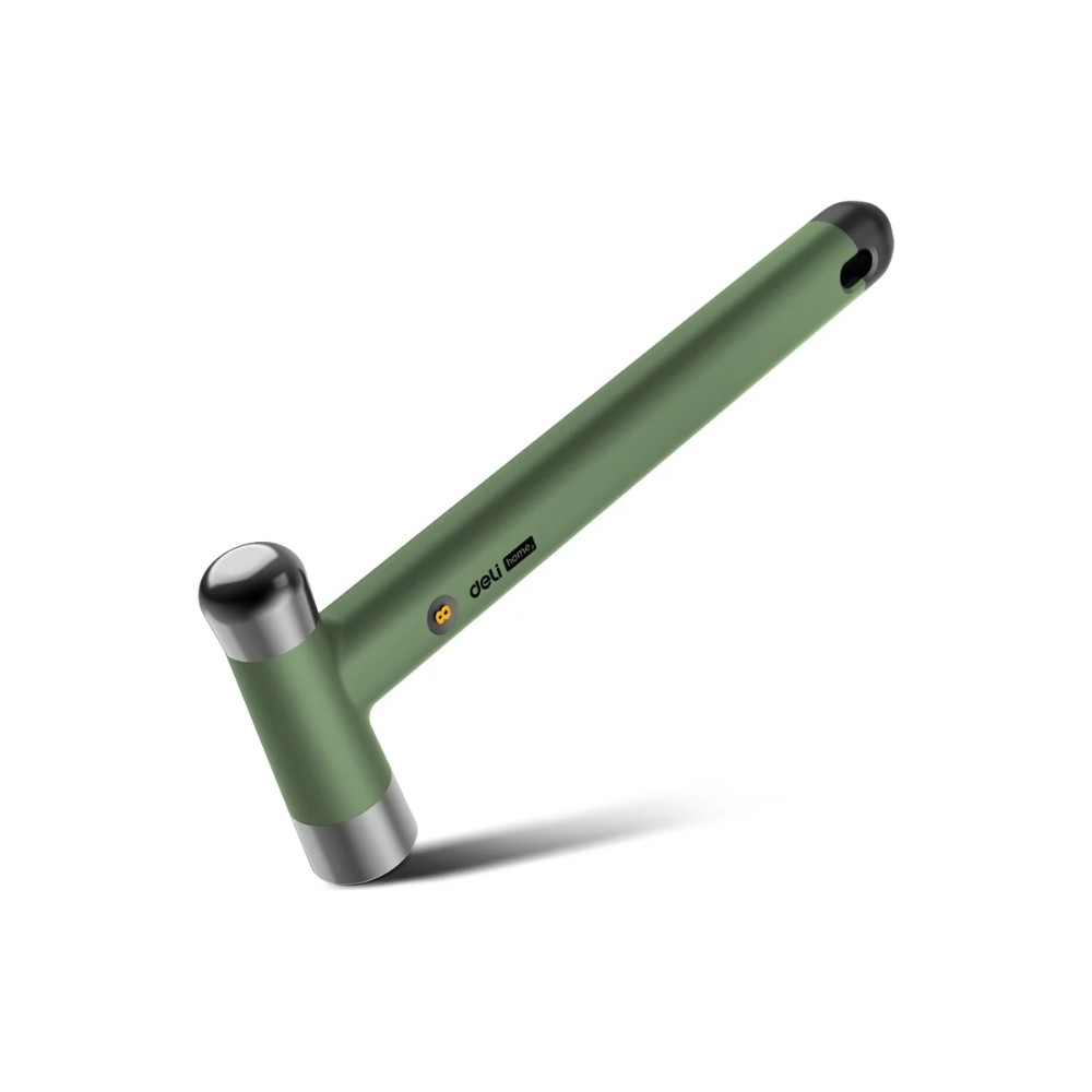 Молоток Deli HS EHT7008L, 0,25 кг, Soft Touch, зеленый
