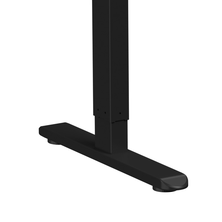 Стол с электроприводом WellDesk Basic 1300x675х18 черный/дуб бардолино натуральный(9191456+9072452) - 5