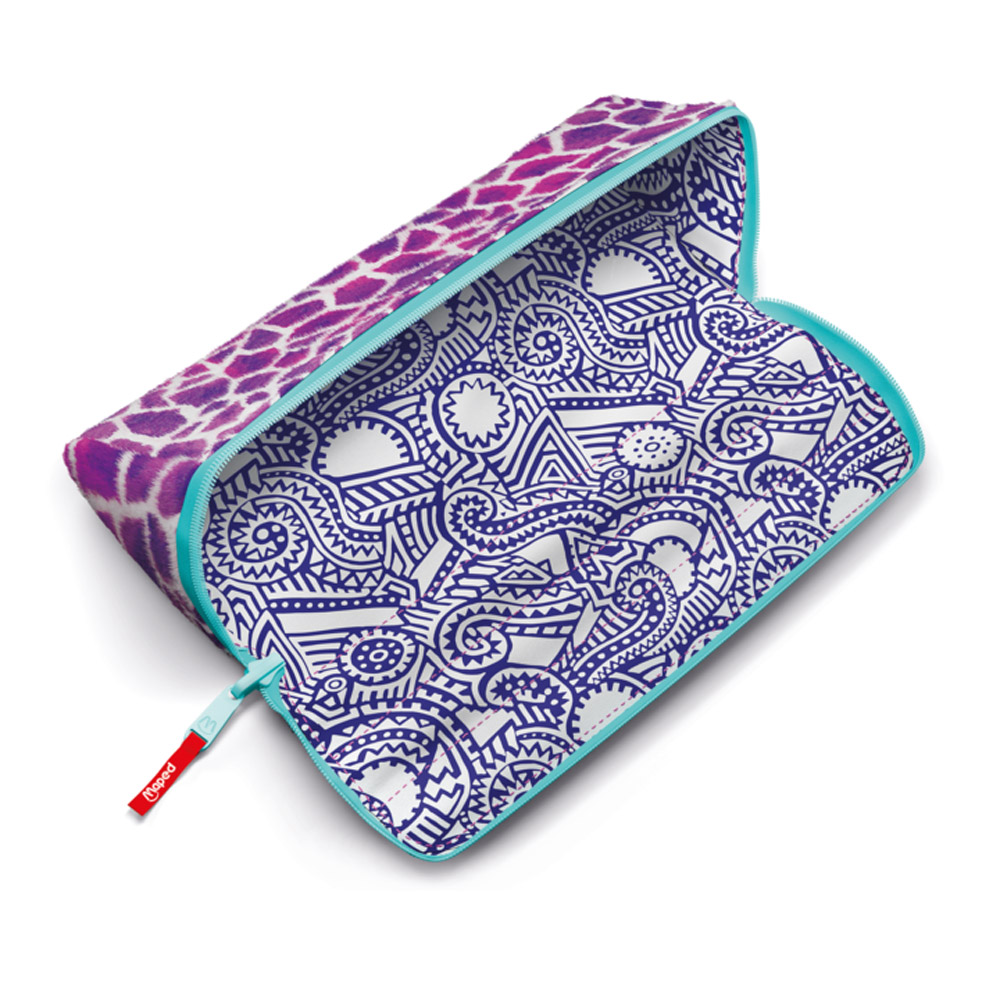 Пенал Maped "Open XXL", 1 отделение, розовый, белый - 3