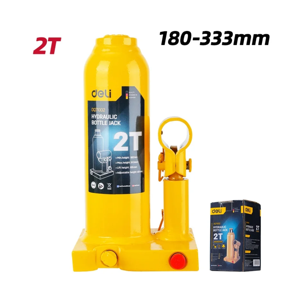 Домкрат бутылочный Deli YS EDQ71002, 2 т - 2