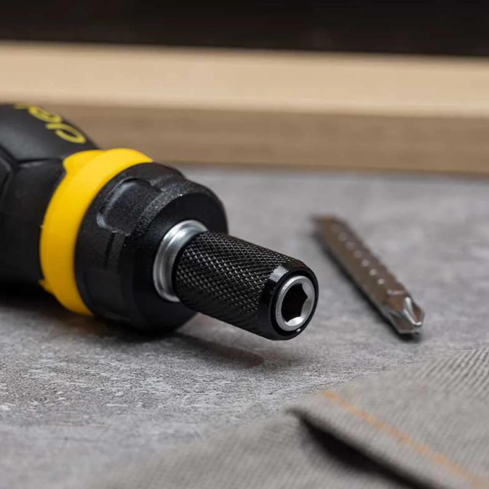 Двухсторонняя отвертка Deli YS EDL626010, с трещоткой, PH2+SL6 - 8