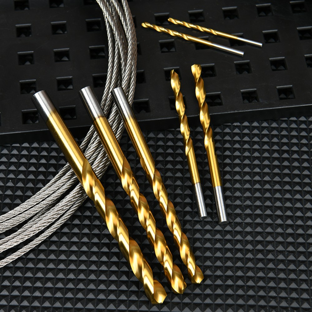 Набор сверл Deli YS EDH-MHZ015-ED4 по металлу, DIN 338, 135°, 1-15 мм, 15 шт., золотой