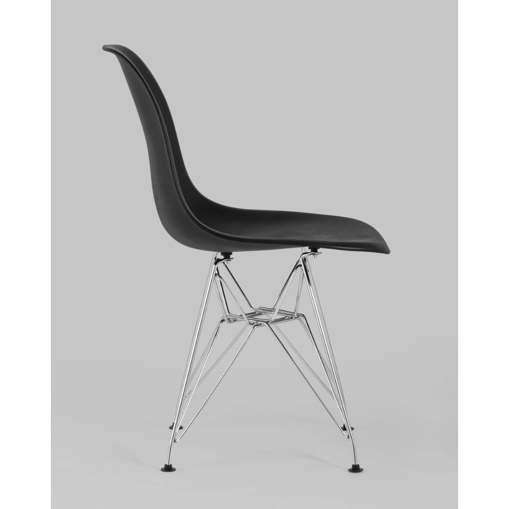 Стул для посетителей Stool Group "Eames DSR New / DC-20101301", пластик, металл, черный - 2