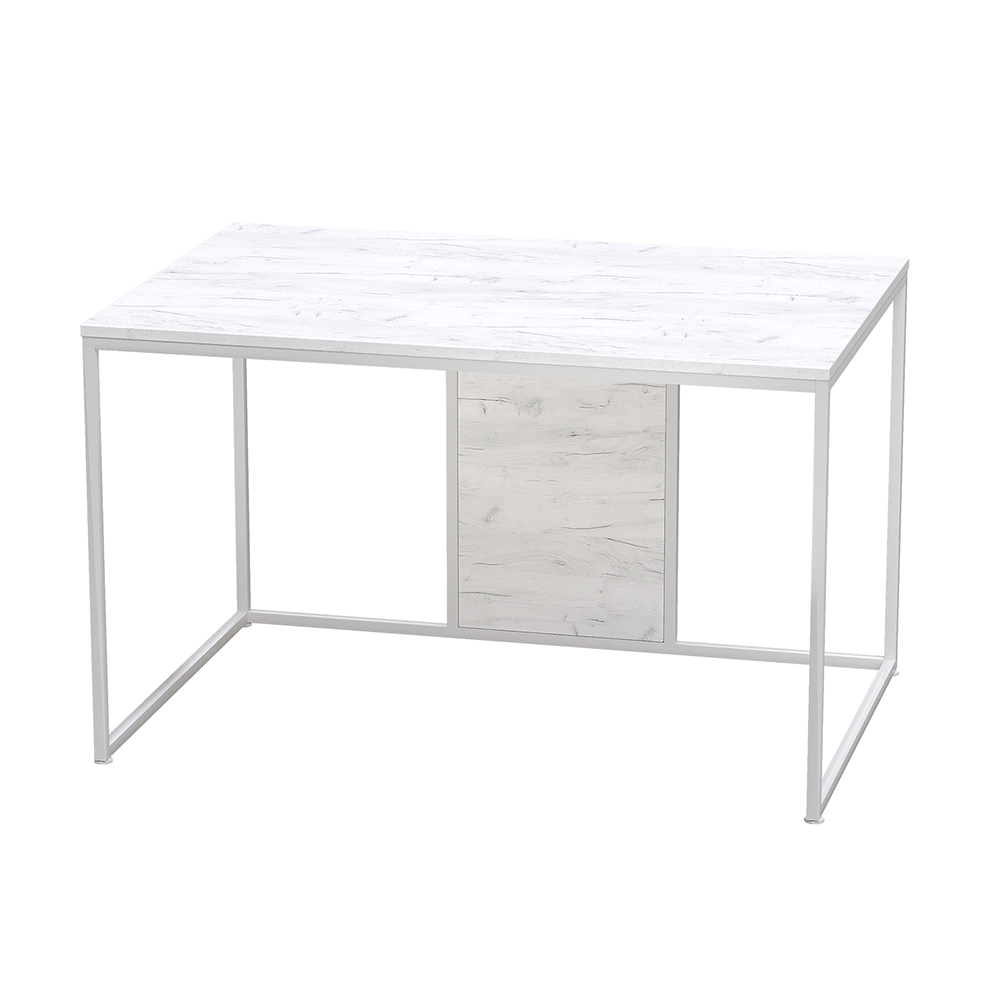 Стол письменный "DT-1", 1200х800х740 мм, белый, белый крафт