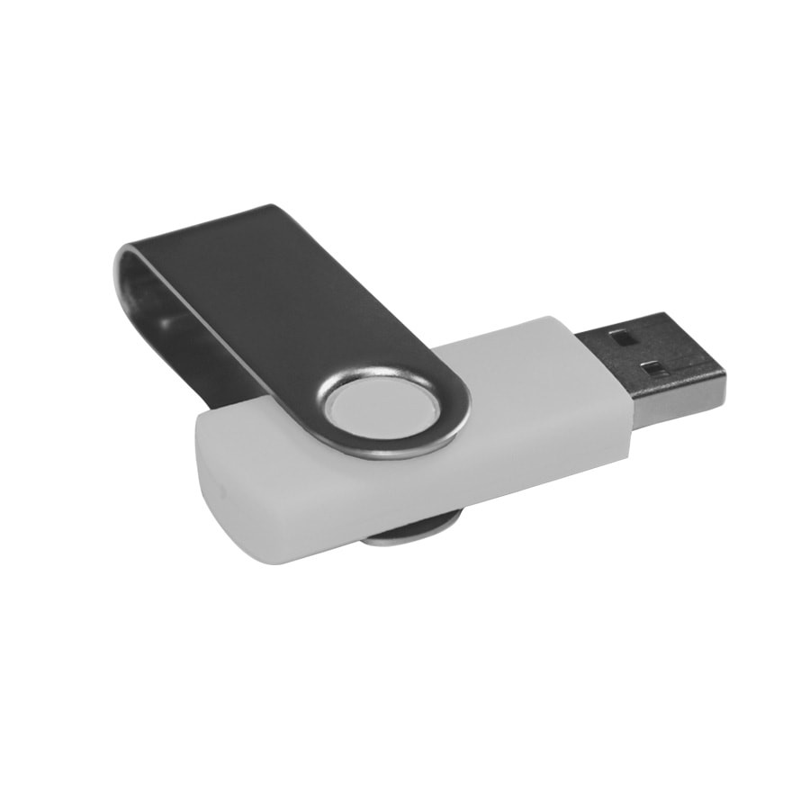 USB Flash накопитель 2.0 "Dot", 8 Gb, белый, серебристый - 3