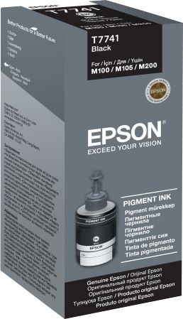 Контейнер с чернилами Epson T7741 140мл, (M100/105/200/205) черн.