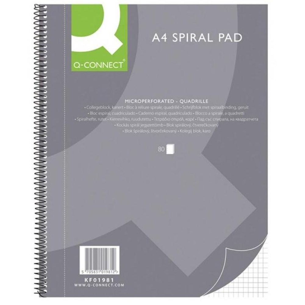 Тетрадь "Q-Connect", A4, 80 листов, клетка, ассорти (981270)