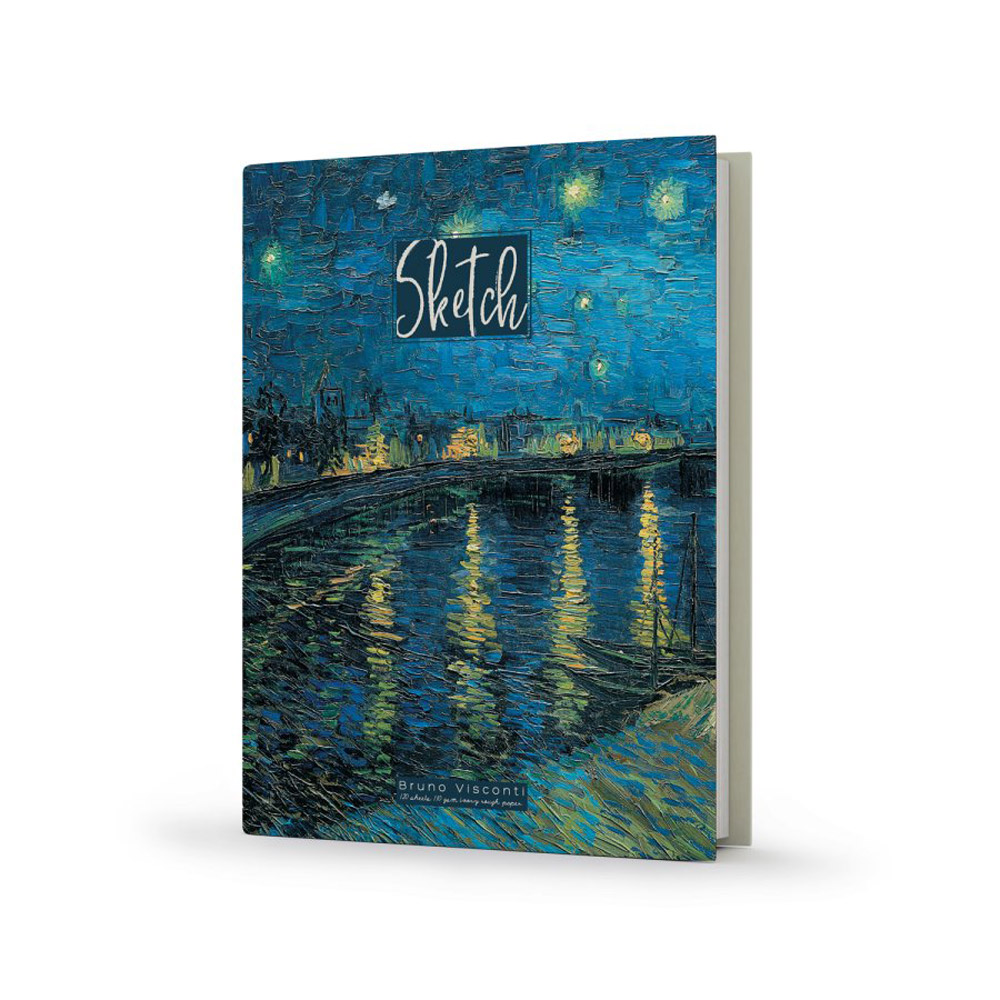 Скетчбук "Bruno Visconti", 18.4x25.7 см, 110 г/м2, 120 листов, ассорти - 4