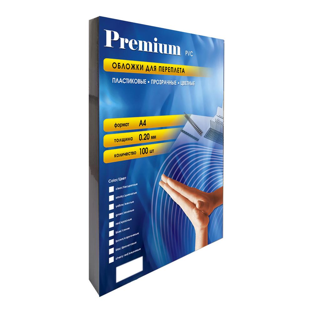 Обложка пластиковая "Office Kit", 0.2 мм, 100 шт, прозрачный