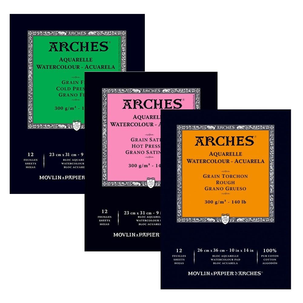Блок-склейка бумаги для акварели "Arches"