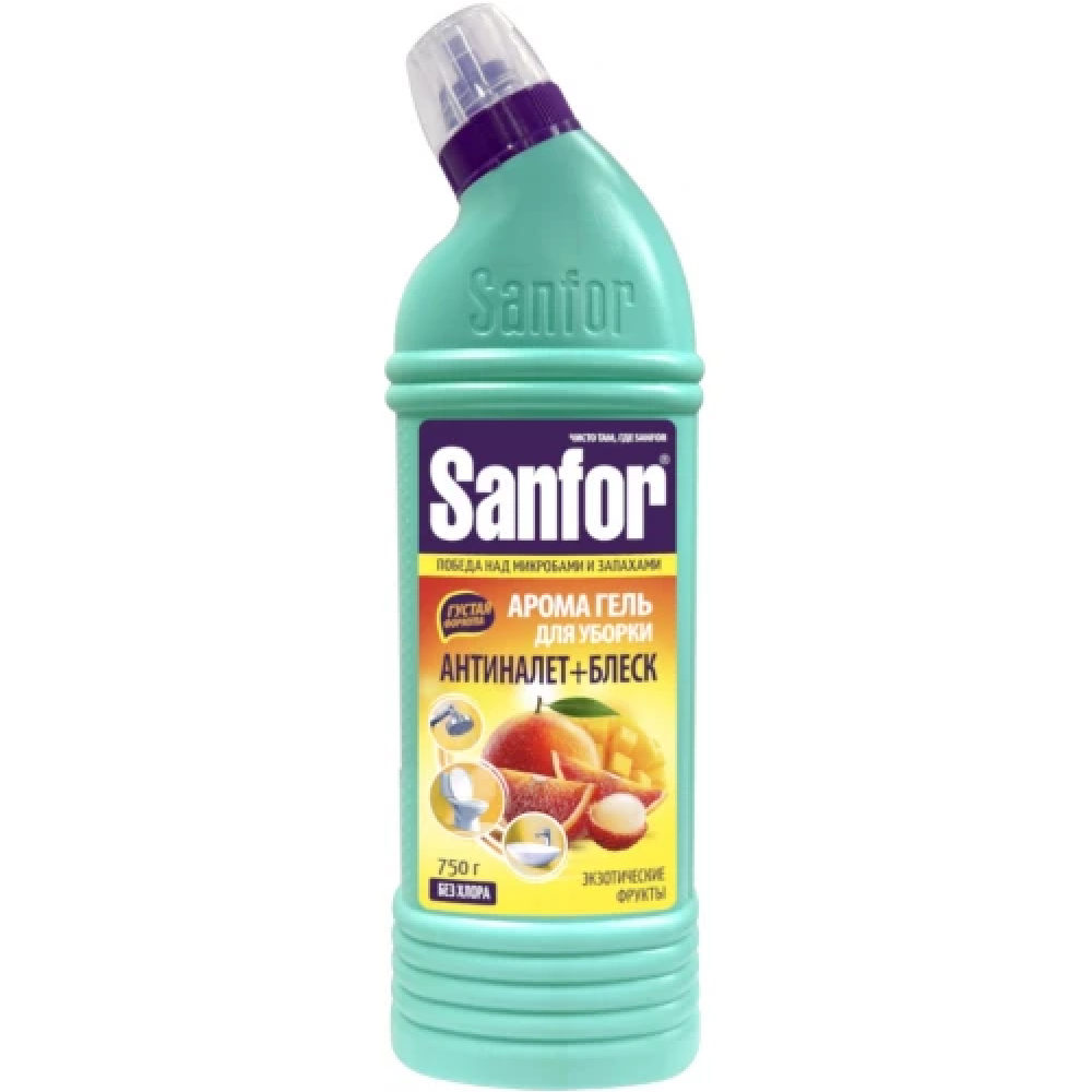 Средство чистящее для сантехники "Sanfor Арома Экзотические фрукты", 750 г
