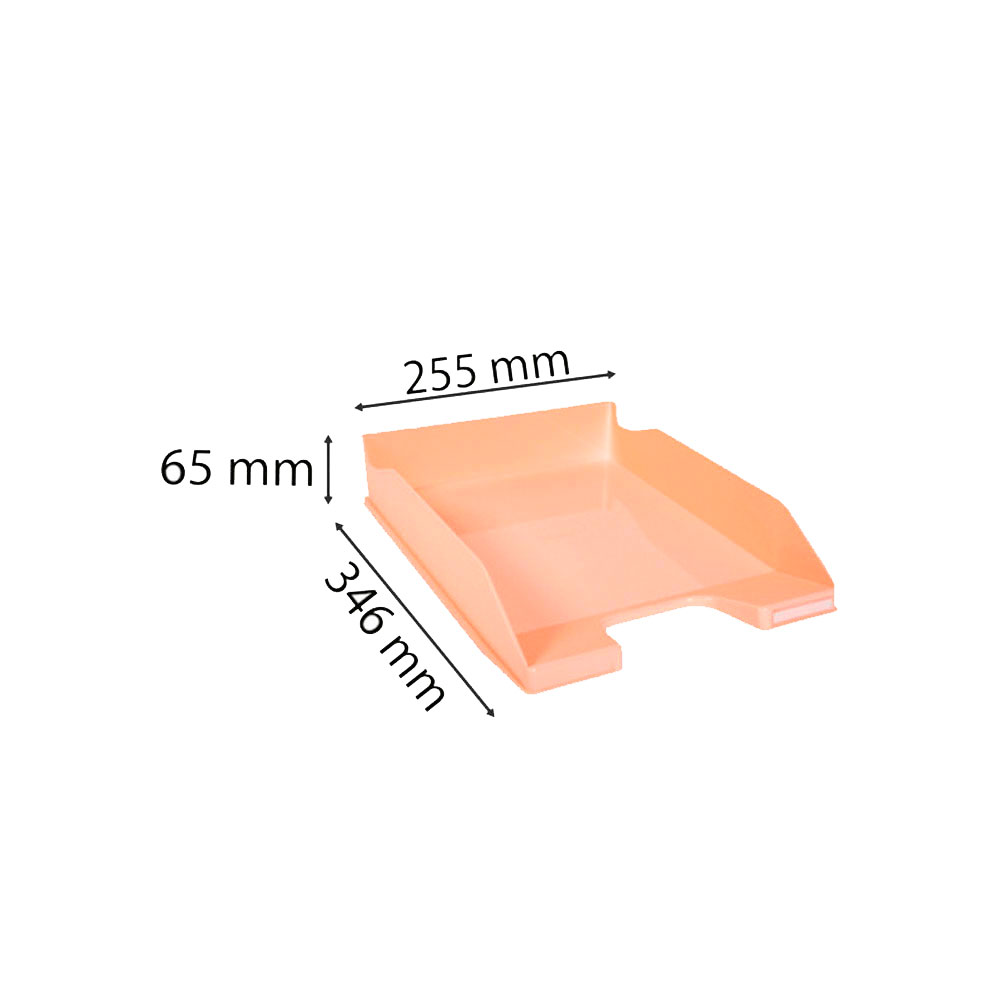 Модуль для бумаги горизонтальный "Aquarel", коралловый - 4