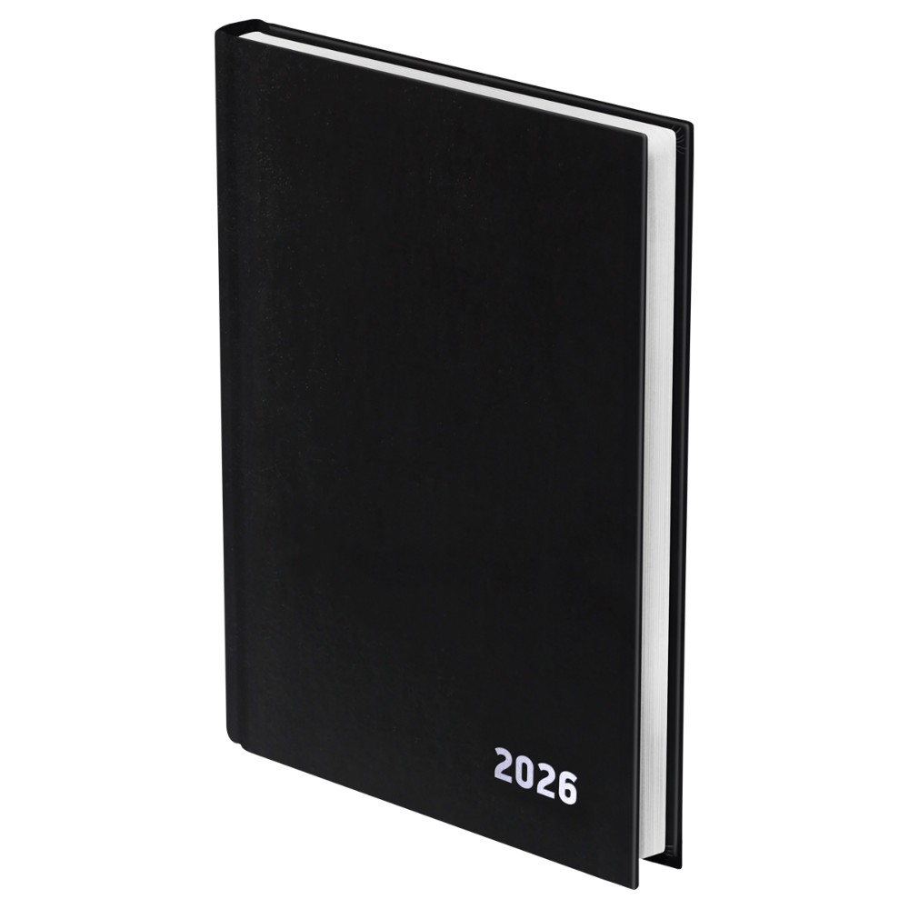 Ежедневник датированный A5 "Бумвинил BG" 2026, черный