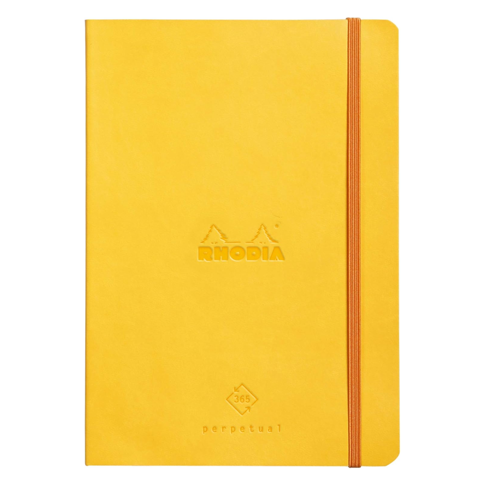 Еженедельник недатированный "Rhodiarama Perpetual", А5, 64 листа, желтый