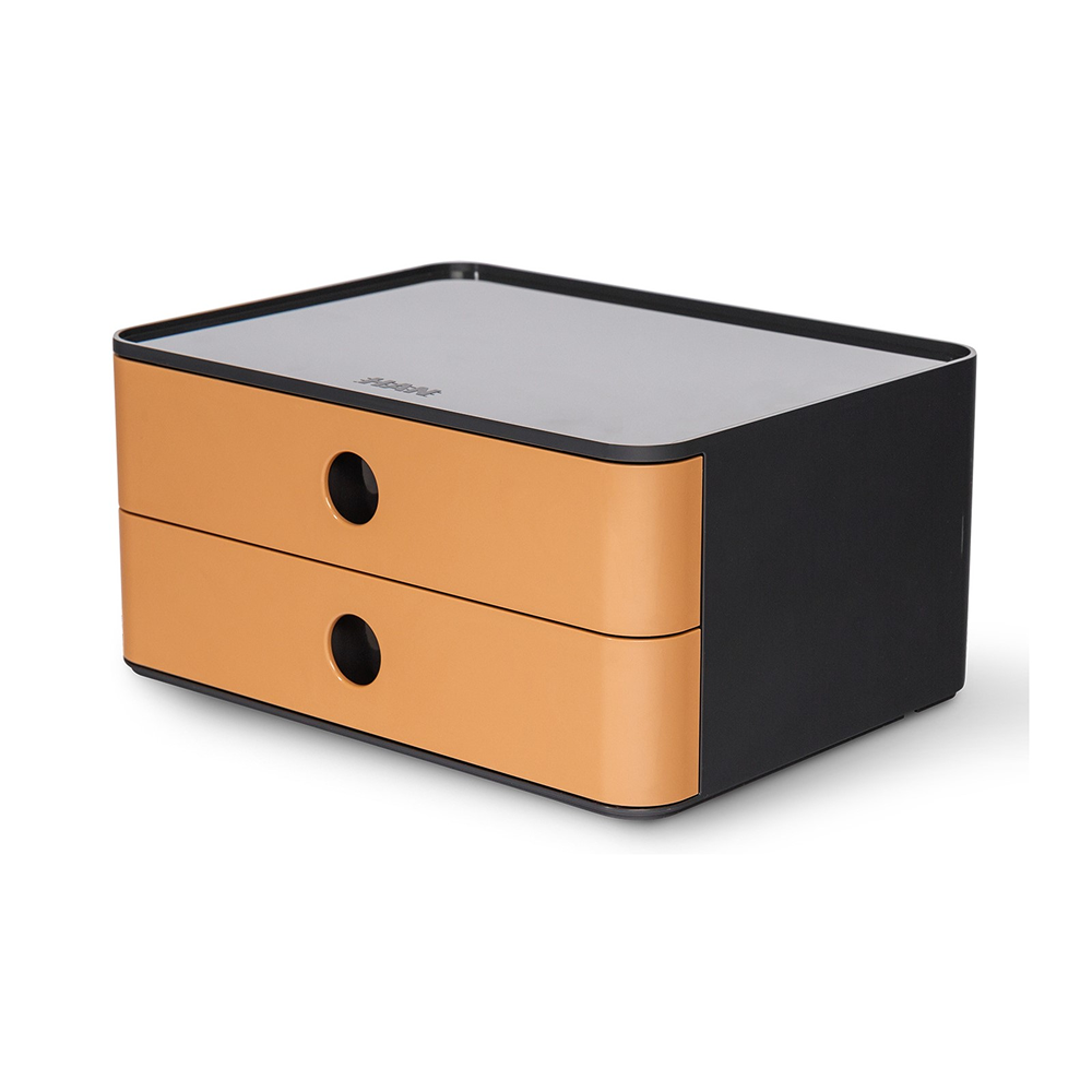 Блок из 2-х лотков закрытый "Allison", карамельный, черный