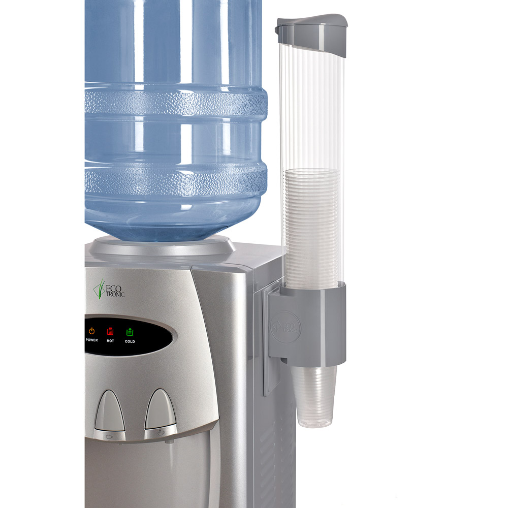 Держатель стаканов для кулера "Ecotronic" на магните, серебристый