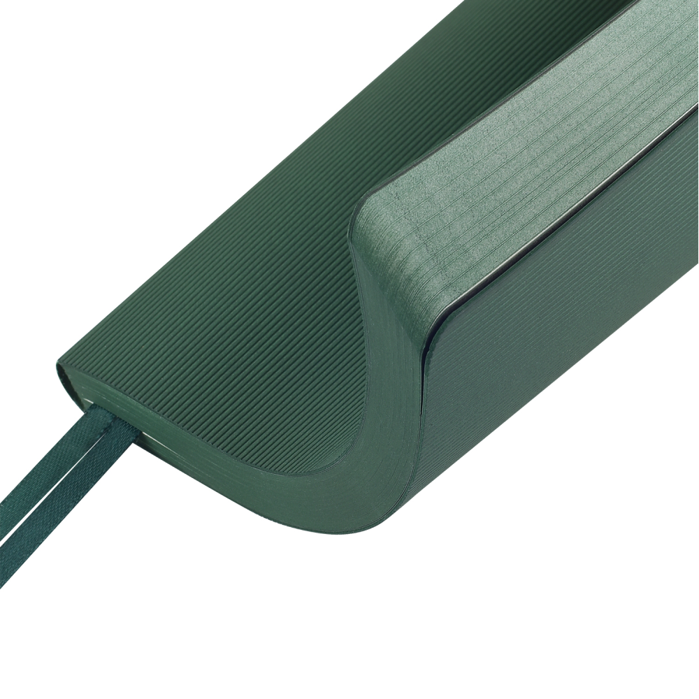 Ежедневник недатированный «Megapolis Slim flex», А5, 256 страниц, зеленый, срез зеленый - 5