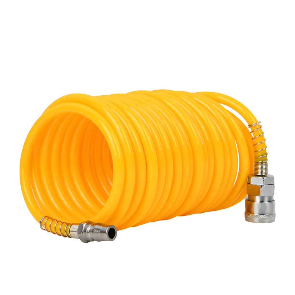 Шланг пневматический Deli YS EDL-PU05, 5/8 мм, 5 м, спиральный, полиуретановый