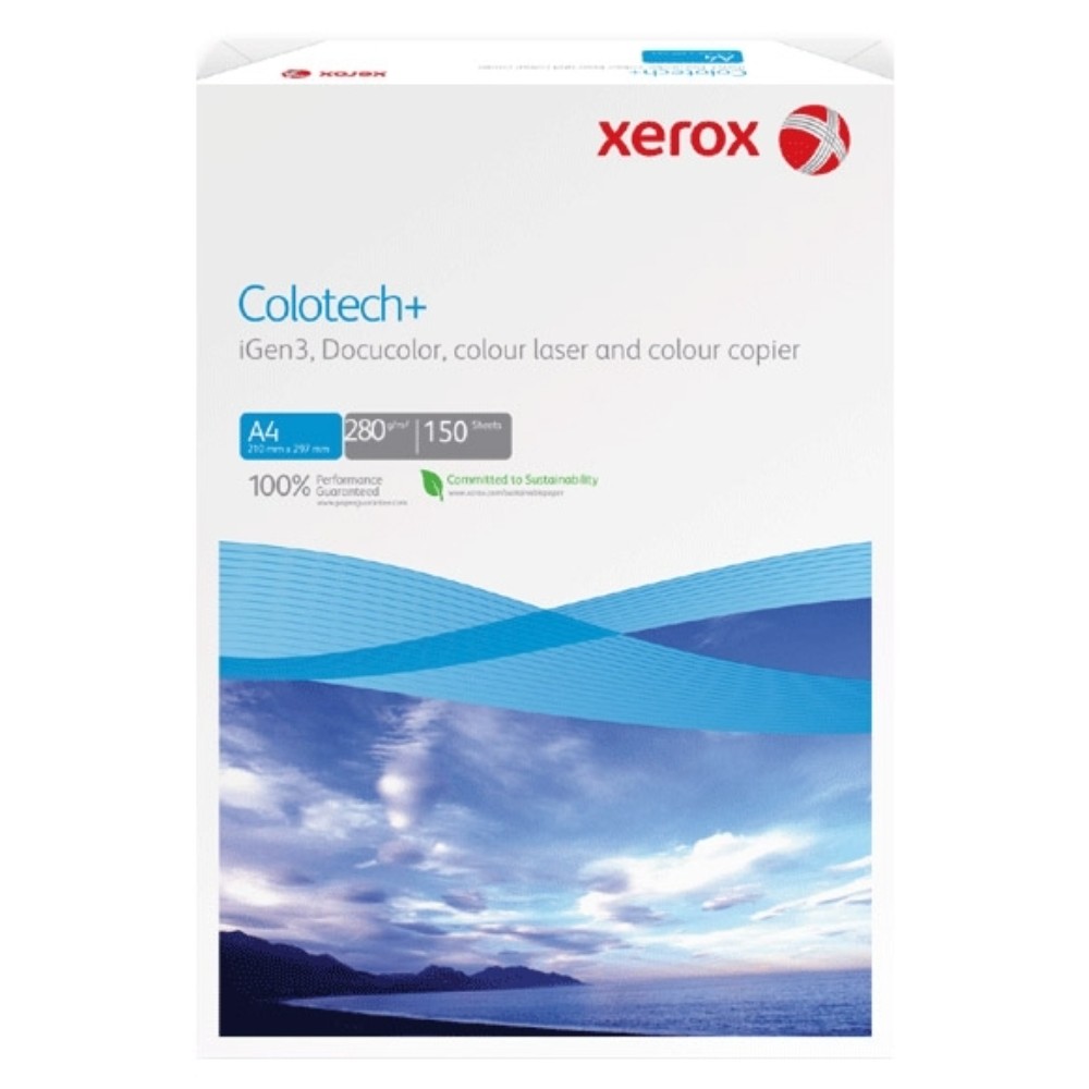 Бумага для лазерной печати "Xerox Colotech+", A4, 150 листов, 280 г/м2