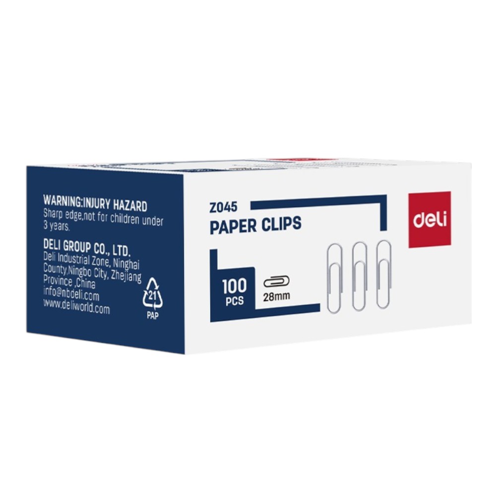 Скрепки "Deli", 28 мм